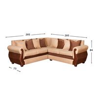 Seccional Muebles MYM Madison 5 Personas Beige