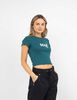 Polera Crop Con Estampado Mujer Icono