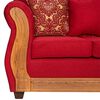 Juego de Living Essenza David Sofá 3 Cuerpos + Dos Sillones 1 Cuerpo Rojo