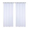Set Cortinas Velo Lino-Argolla Blanca 140X220 Cm