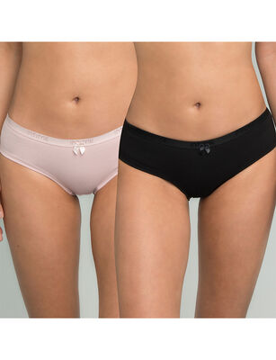 Imagen 1 del producto Pack 2 Calzones Bikini Mujer Intime Rosado