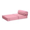 Sofá Cama Latam Home Velvet Siena 1 Cuerpo Palo Rosa