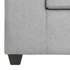 Juego de Living Innovamuebles Kahlo Sofá 3 Cuerpos + Dos Pouf 1 Cuerpo Gris Claro