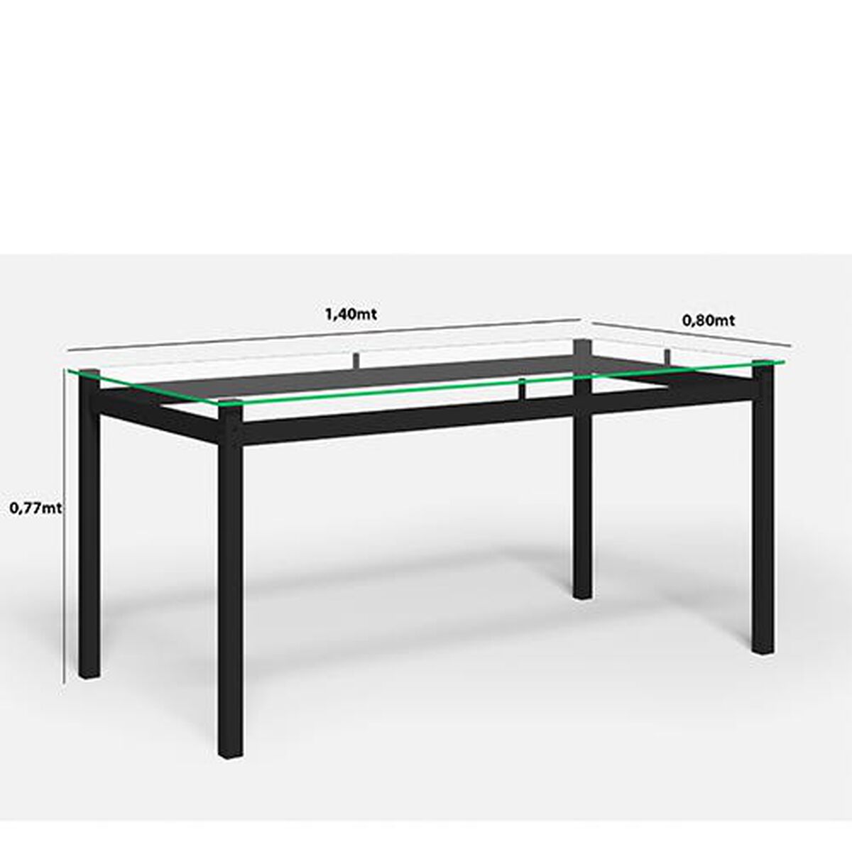 Juego de Comedor Decocasa Tokio 6 Sillas Negro