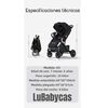 Coche de Paseo Reversible Multiposiciones Lubabycas MK