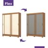 Clóset Home Mobili Amy Flex 2 Puertas 2 Cajones Beige