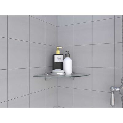 Imagen 1 del producto Repisa para Baño TuHome Esquinera Cristal