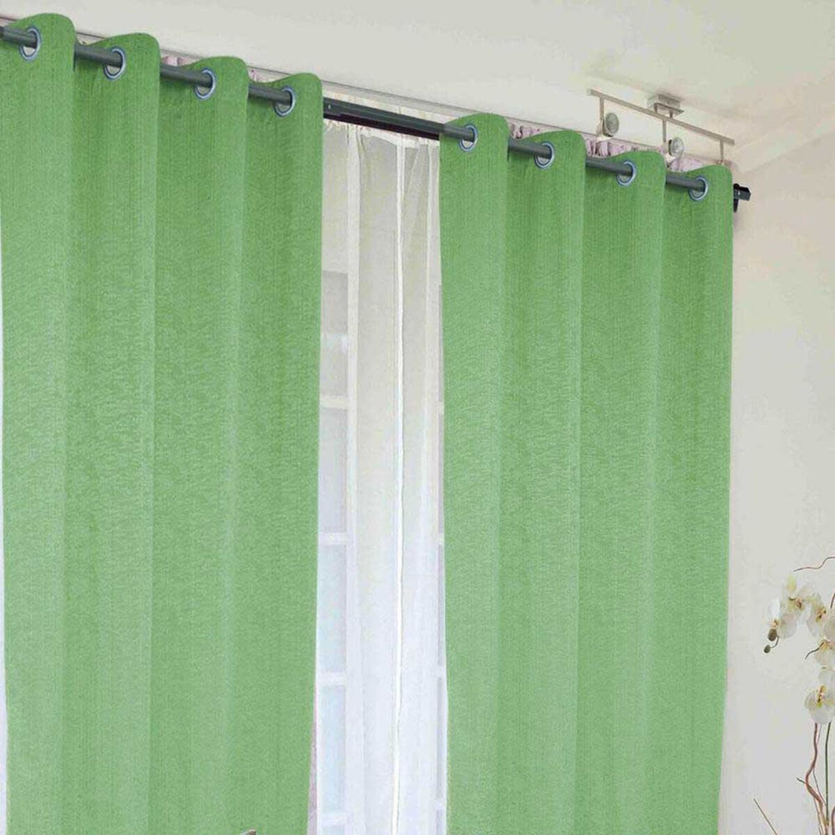 Combo Cortinas Doral Camila 220 x 140 cm Verde