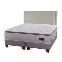 Cama Europea Flex Súper King Heritage + Respaldo Tachas