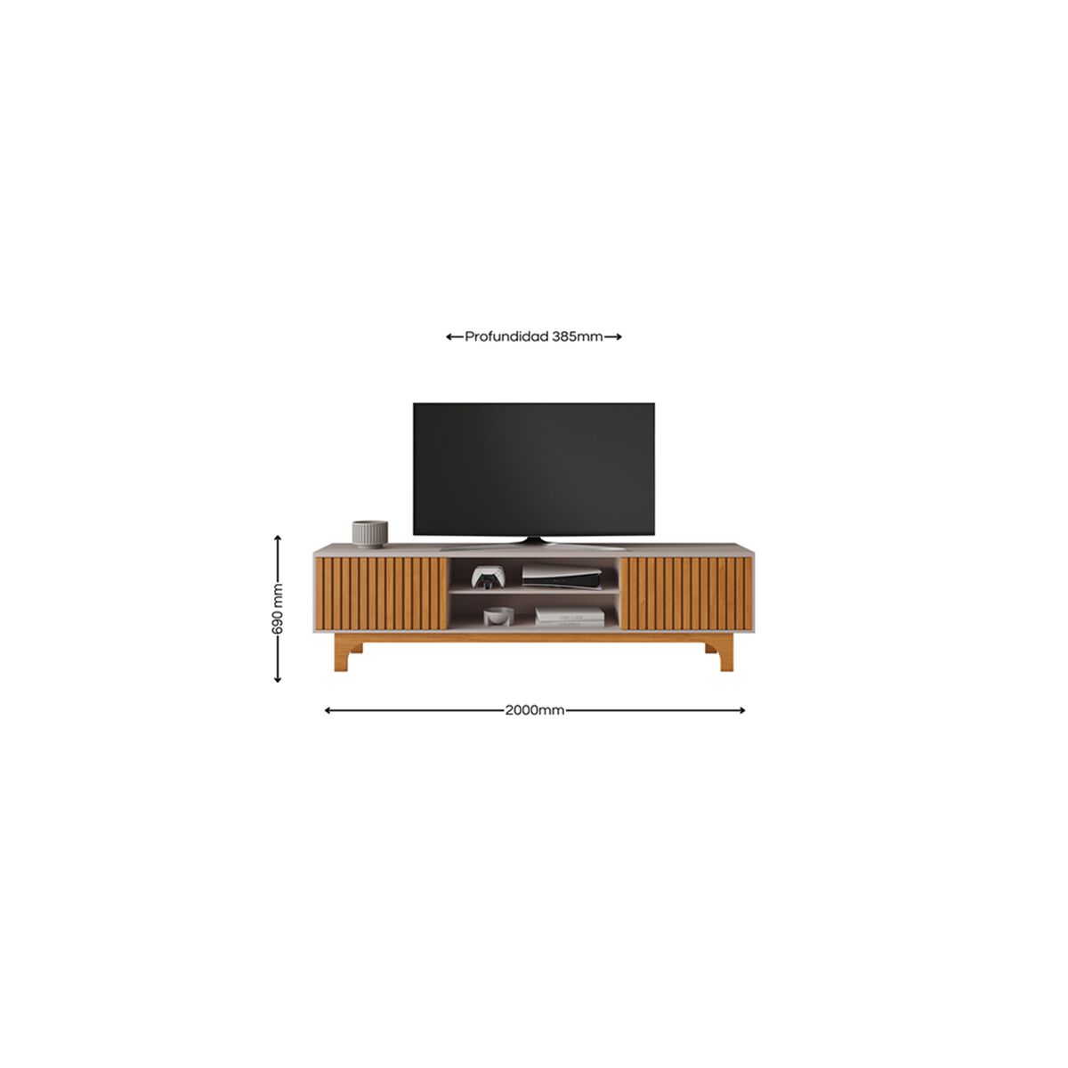 Rack Di Poretti Triunfo 70" Café