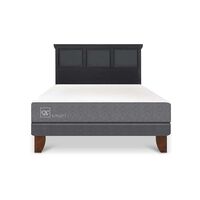 Cama Europea CIC 2 Plazas Smart + Respaldo Torino Negro