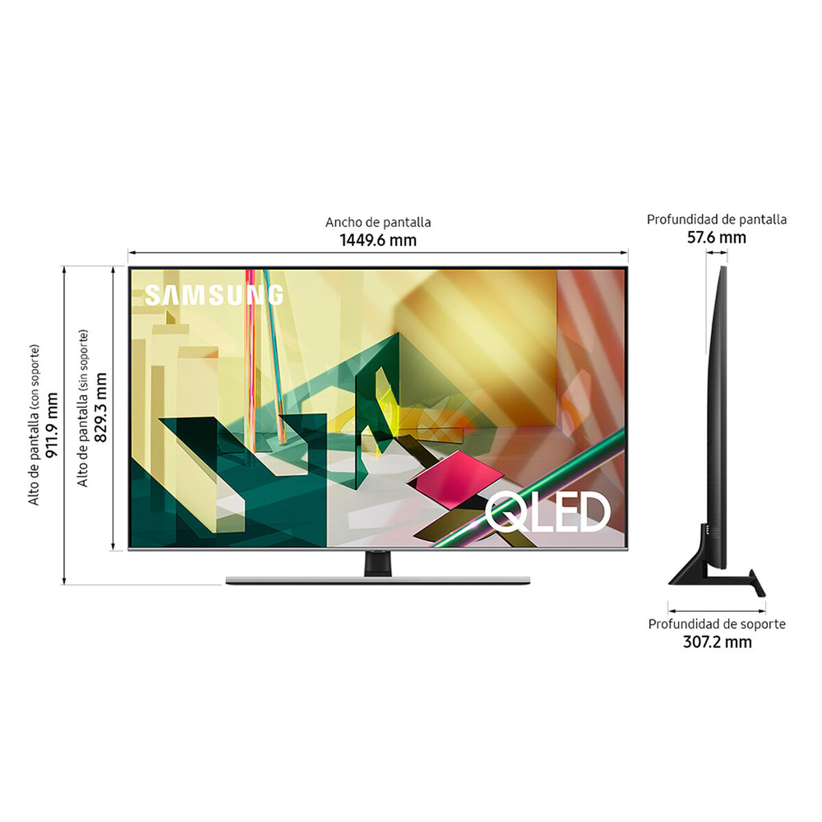QLED 65" Samsung Q70T Smart TV 4K UHD
