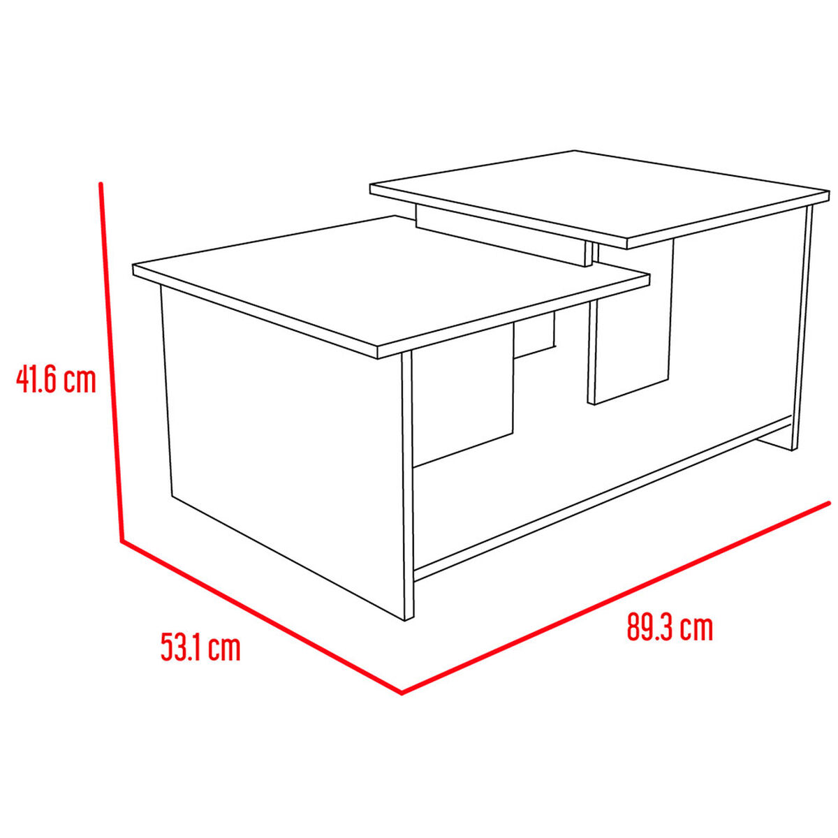 Mesa de Centro TuHome Wema 3