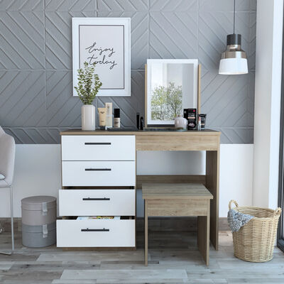 Imagen 2 del producto Tocador TuHome Kaia Miel/Blanco