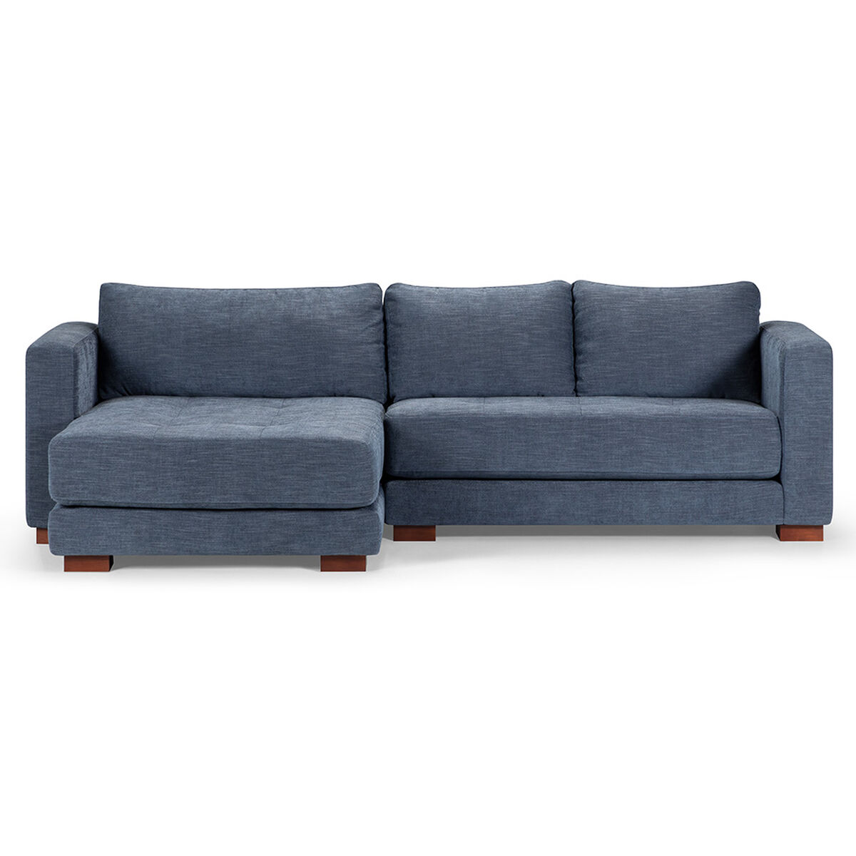 Sofá Seccional Izquierdo Rosen Copeland 3 Cuerpos Indigo
