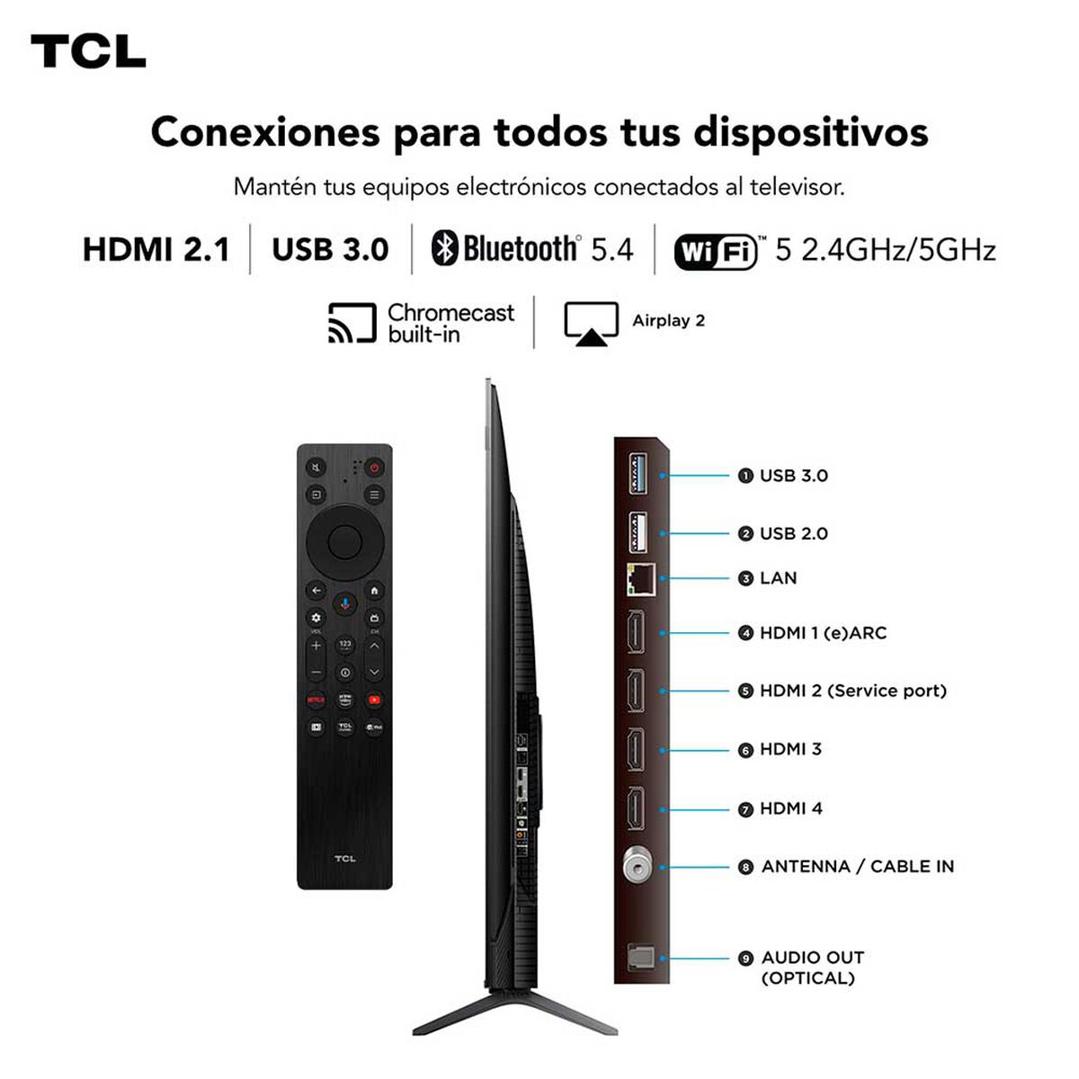 QLED TCL 98P8K 98" UHD