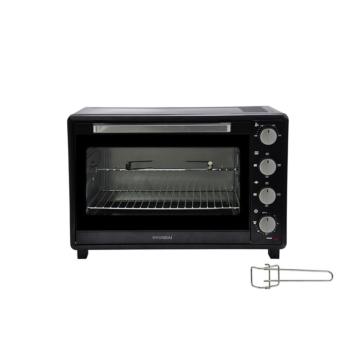 Combo Mueble de Cocina Casanova 1 Puerta Nature / Blanco + Horno Eléctrico Hyundai HY35N 35 lt.