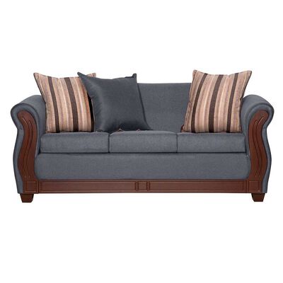 Imagen 2 del producto Juego de Living Ruzam Mobel Atenas Sofá 3 Cuerpos + Dos Sillones 1 Cuerpo Lino Gris