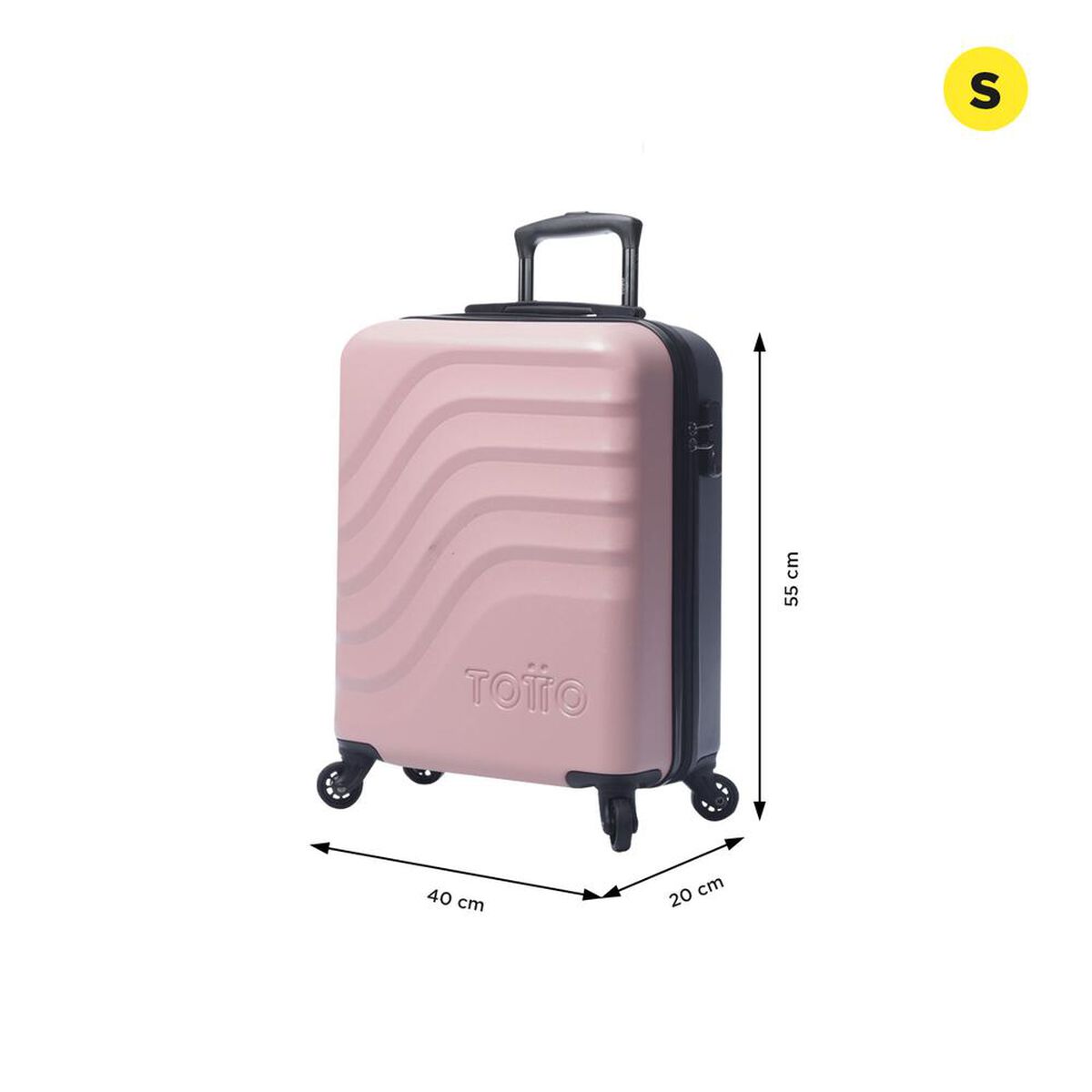 Maleta de Viaje Totto Bazy Rosado 35,34 lts. Talla S