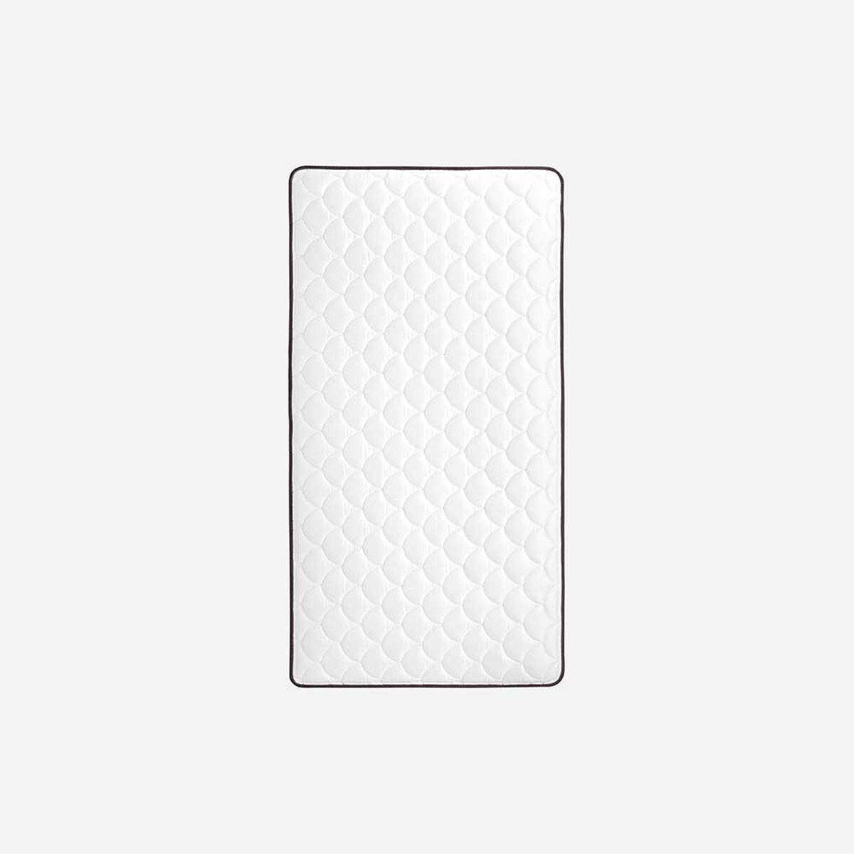 Cama Europea Rosen 1,5 Plazas Ergo T + Respaldo + Velador Tabor Caramelo + Almohada Light Americana
