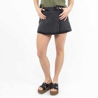 Falda Short Mini Mujer Zibel Negro