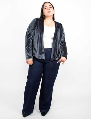 Imagen 2 del producto Chaqueta Terciopelo Plush Mujer Extralindas Petroleo