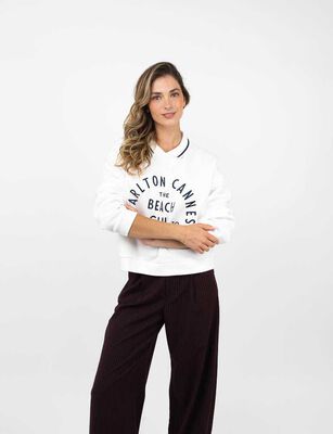 Imagen 1 del producto Polerón Mujer Zibel Blanco, Burdeo, Gris-Melan, Navy