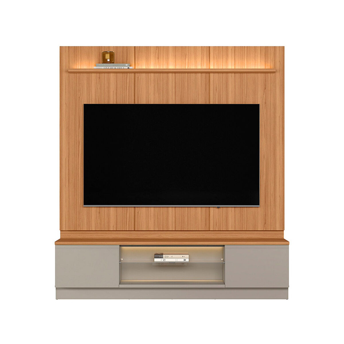 Home TV Di Poretti Design Magnuss Hasta 75" Caf&eacute; Claro