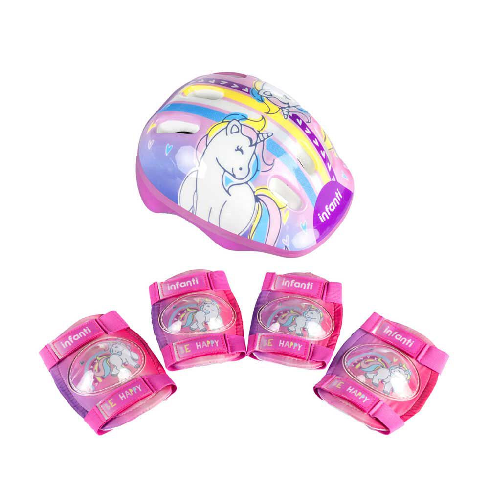 INFANTI Set de Casco y Rodilleras
