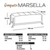 Banqueta Latam Home Marsella Cuero Beige