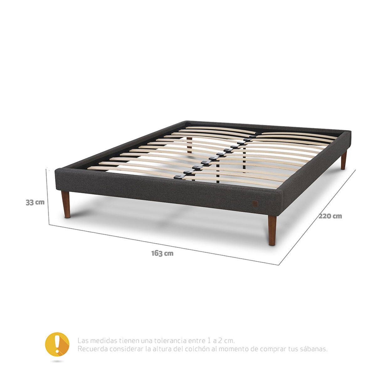 Base Europea CIC 2 Plazas Curve Gris