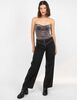 Jeans Indigo Apliques Mujer Fiorucci