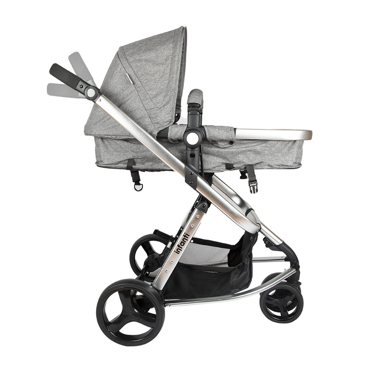 Coche Travel System Mobi Gris Claro