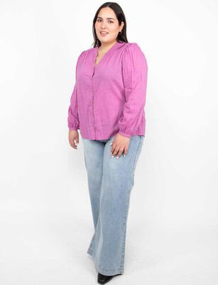 Imagen 2 del producto Blusa Manga Larga Mujer Extralindas Rosado