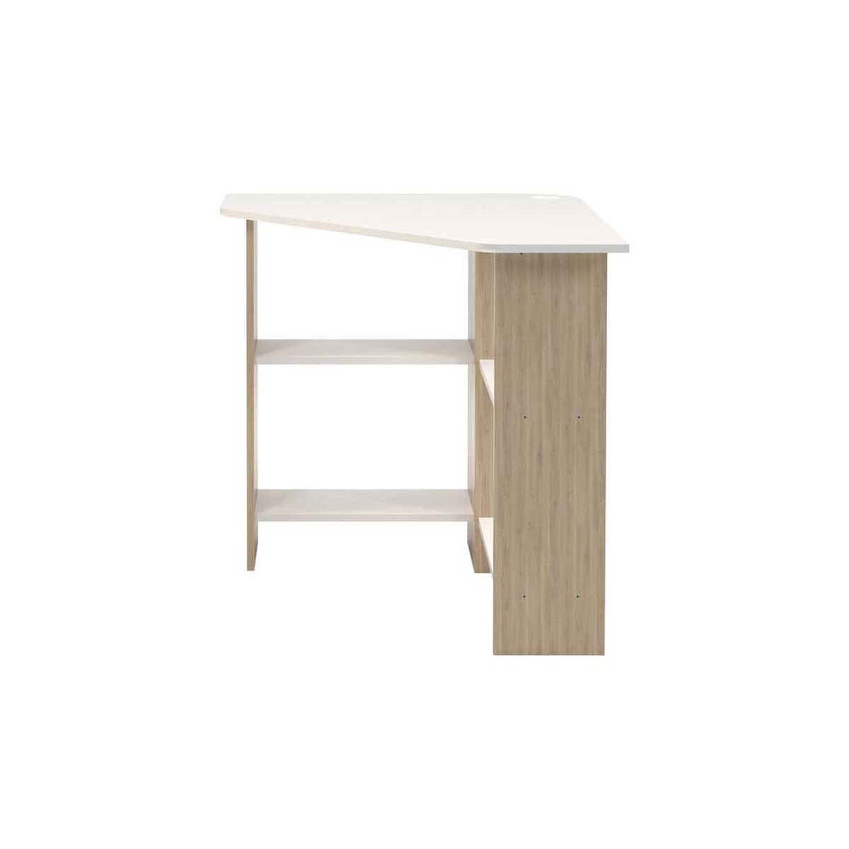 Escritorio Esquinero Silcosil Madrid Blanco Madera