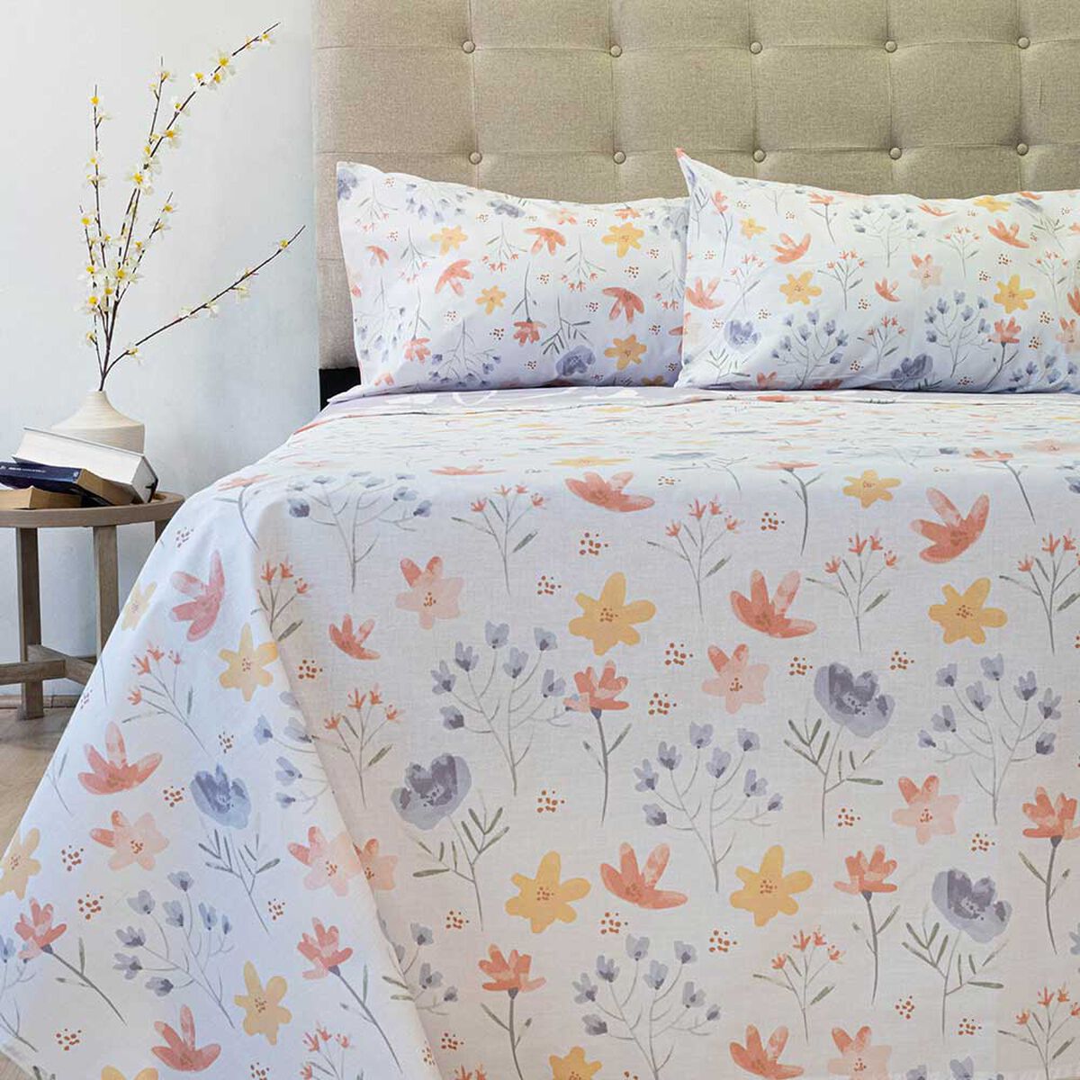 Juego de S&aacute;banas Doral 144 Hilos 2 Plazas Premium Tile