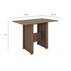 Juego de Comedor Home Mobili Cambry 4 Sillas Café
