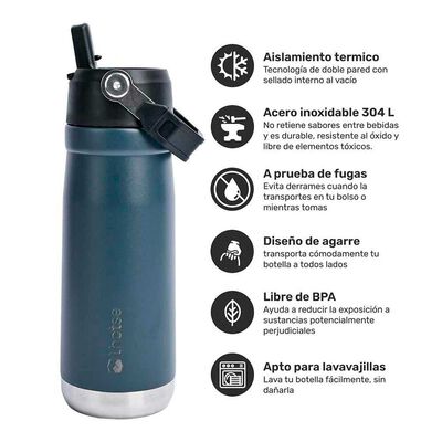Imagen 2 del producto Botella Térmica Insulada Adventure 650ml Black Lhotse