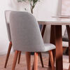 Juego de Comedor Decocasa Bennet Redondo 4 Sillas Gris