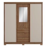 Clóset Roca Fit 4 Puertas 3 Cajones Canela