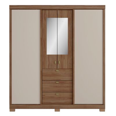 Imagen 1 del producto Clóset Roca Fit 4 Puertas 3 Cajones Canela