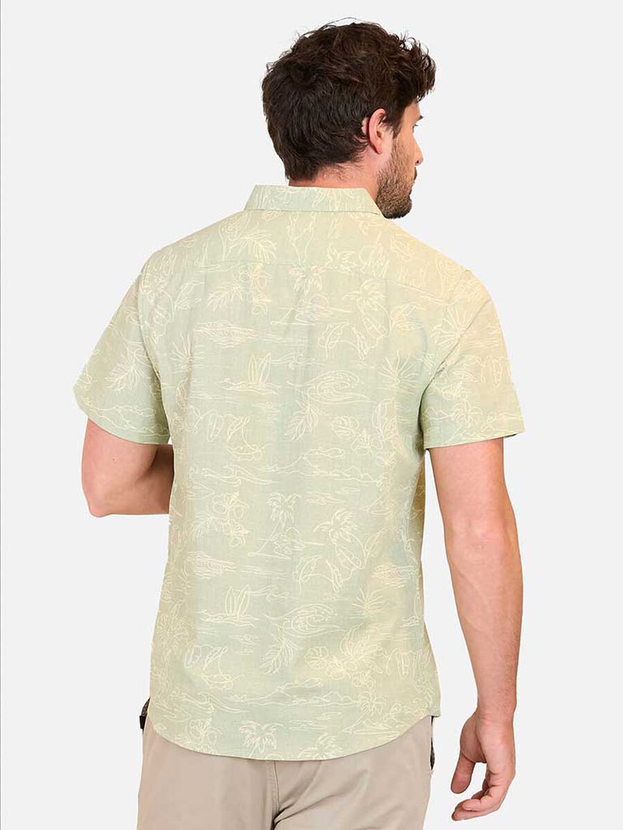 Camisa Estampada Manga Corta Hombre Maui And Sons