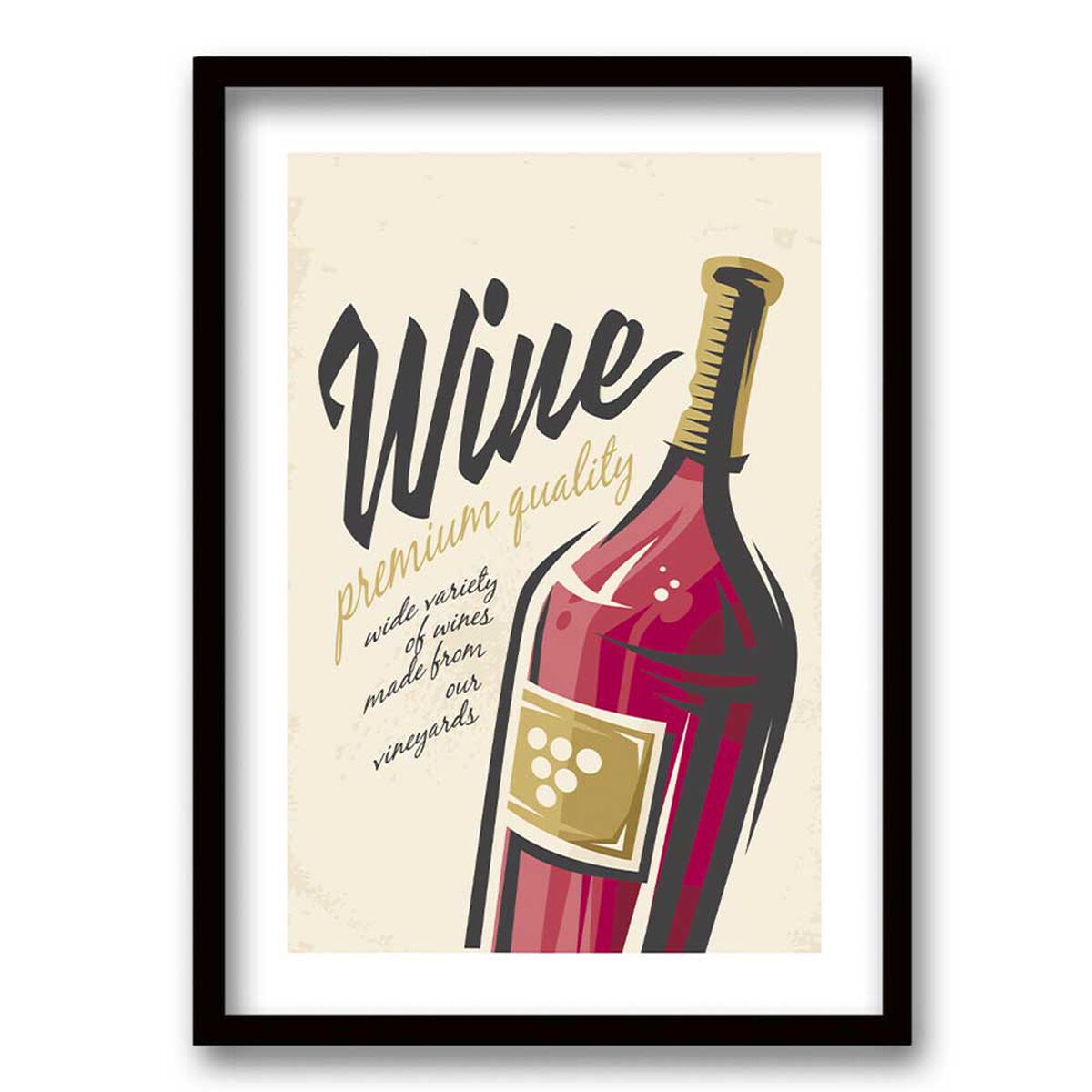 Cuadro Decorativo Retela Wine 70 x 50 cm