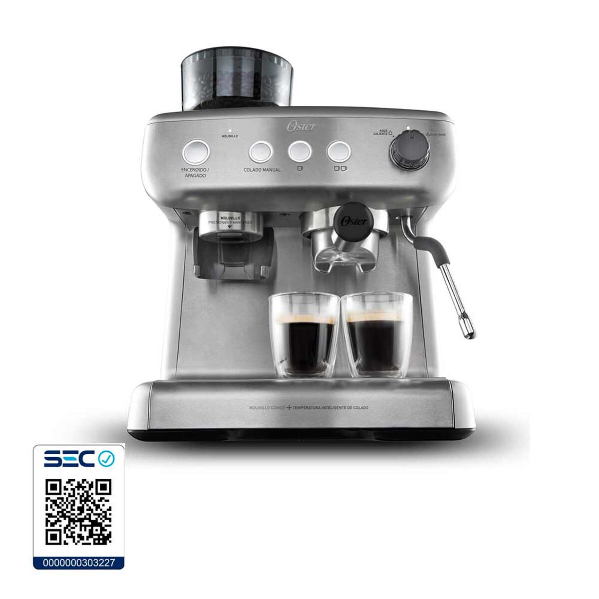 Cafetera Oster con Molinillo Baristamax BVSTEM7300013