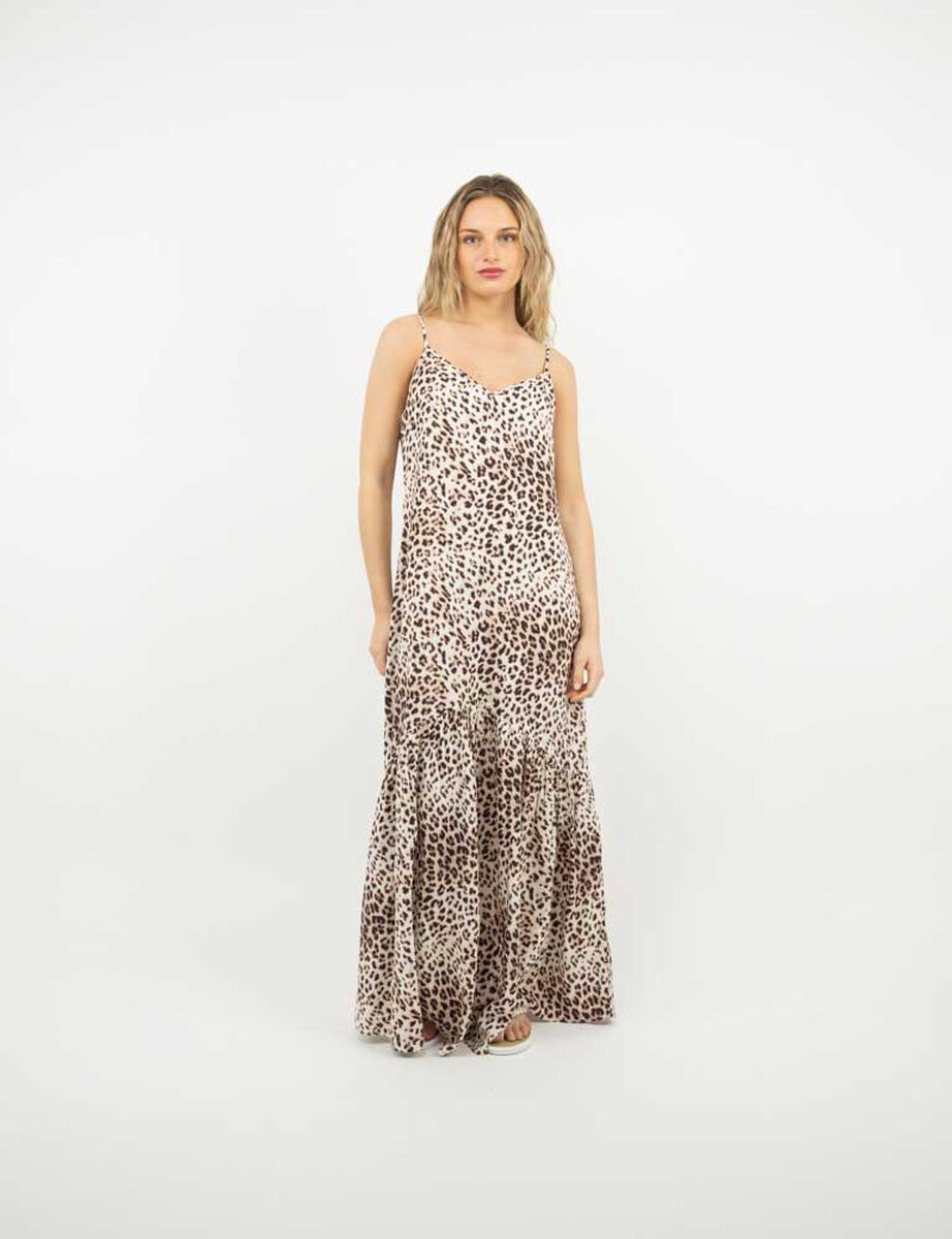 Vestido Maxi Sin Mangas Mujer Icono