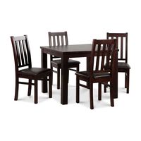 Juego de Comedor CIC Ñuble Chocolate 4 Sillas