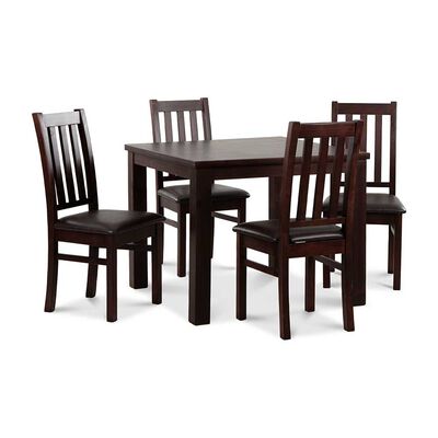 Juego de Comedor CIC Ñuble Chocolate 4 Sillas