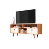 Rack Almore Alemania Freijo Off White y Negro Hasta 55" + Juego de Living 3-1-1