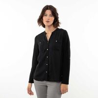 Blusa Manga Larga Mujer Zibel Negro