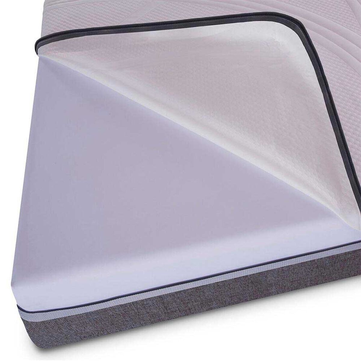 Cama Europea CIC Base Dividida 2 Plazas Ortopedic Advance + Respaldo + 2 Veladores + Almohadas + Plum&oacute;n